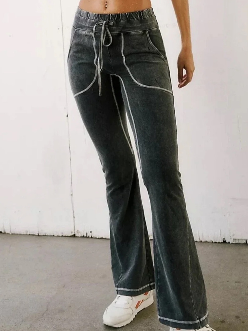 Free People FP Movement New Flow Flares Leggings Pants Vintage Indigo Medium